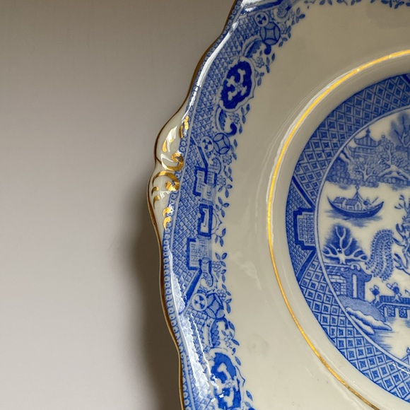 A B Jones & Sons antique stylized square porcelain Grafton China plate - Picture 4 of 6